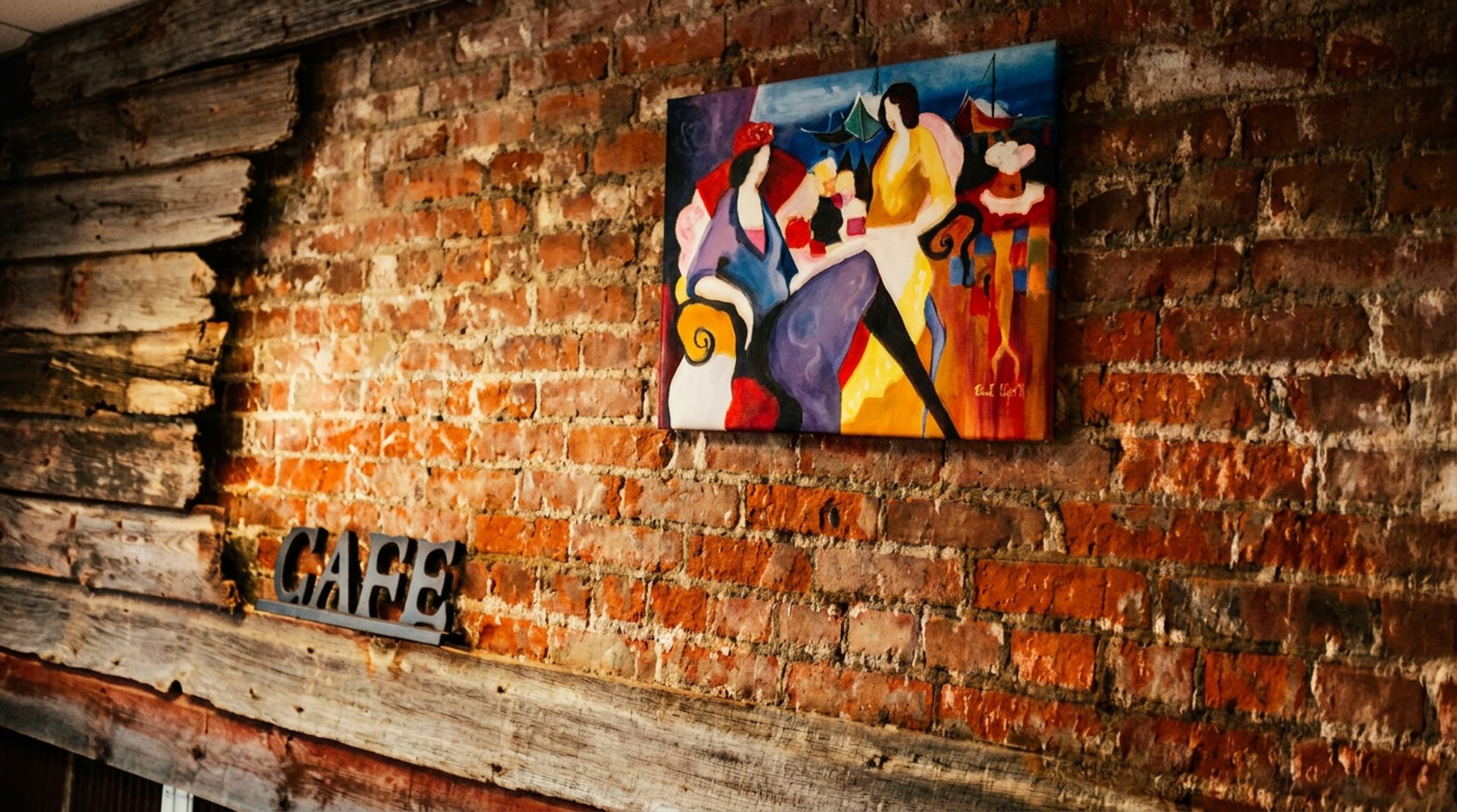 Brick walls, good coffee, no rush